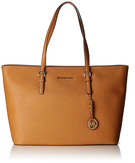 jet set leather tote michael kors|Michael Kors jet set saffiano.